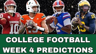 College Football Week 4  *PREDICTIONS*