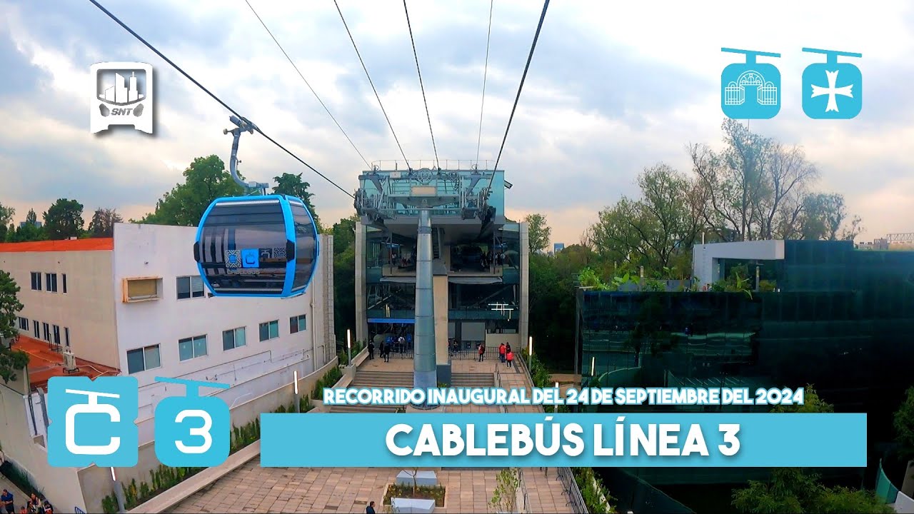 INAUGURACIÓN: Cablebús CDMX Línea 3, Constituyentes - Vasco de Quiroga. Recorrido del 24-10-2024.