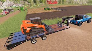 Buying a skid steer and bigger equipment for the farm | Suits to boots 9 | Farming Simulator 19