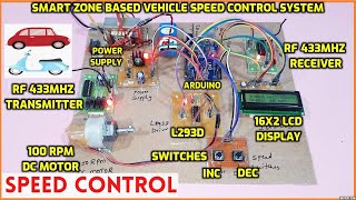 Intelligent Smart Zone Based Vehicle Speed Control System Using Arduino and RF Transmitter/Receiver screenshot 4