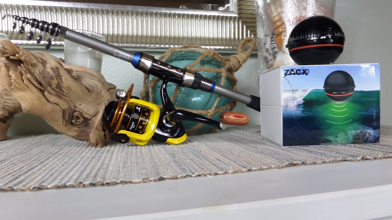 ZACX Sonar Fish Finder / Telescopic Rod & Reel Kit 