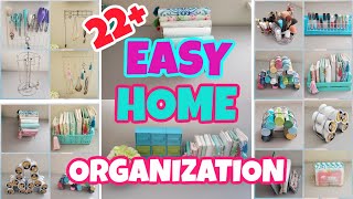 22+ EASY DOLLAR STORE DIY HOME ORGANIZATION IDEAS AND HACKS