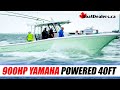 900hp yamaha powered 40ft catamaran world cat 400ccx centerconsole walkaround