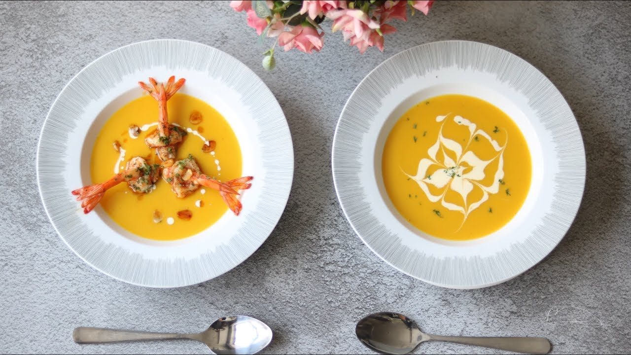 Hướng dẫn Cách nấu súp bí đỏ – Cách làm súp Bí đỏ kem tươi chuẩn vị Âu / how to make Creamy Pumpkin Soup