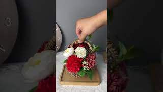 ソープフラワー アートフラワーアレンジメント バレンタインデー お祝い花 造花
