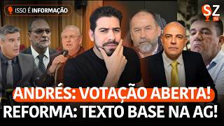 VOTAÇÃO ABERTA NO CD DEFINE FUTURO DE ANDRÉS | PANTALEÃO MANDA TEXTO BASE À AG!