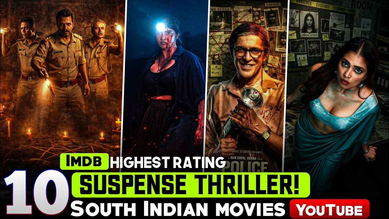 Top 10 south crime thriller movies on youtube in hindi|murder mystery ...