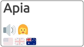 Download How to pronounce Apia in english? Mp3 and Video How to pronounce Apia in english?