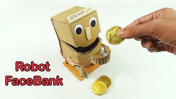 How to Make Robot FaceBank BOX   DIY Robot Bank