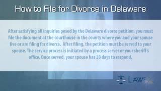 How to file for divorce in Delaware