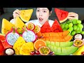 ASMR MUKBANG| 다양한 과일 먹방 &amp; 레시피 (멜론, 수박, 망고, 용과) EXOTIC FRUITS EATING