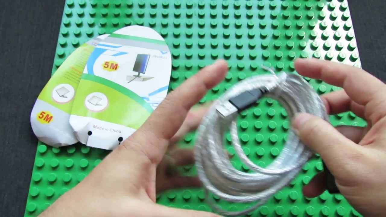 Unboxing USB 2.0 Female to Male Extension Cable 5m