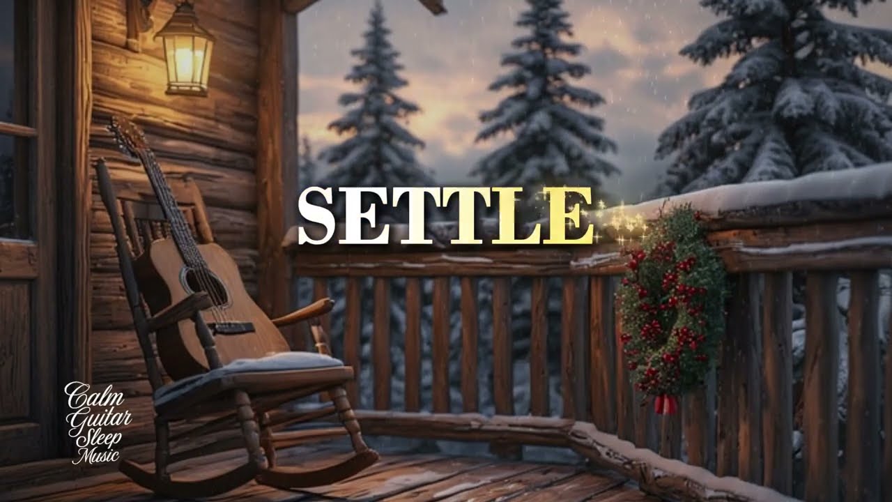 Peaceful Winter Guitar Music ~ Relaxing Outdoor Ambience