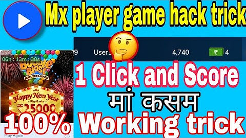 Mx player New bubble blast game hack trick !! bubble blast hack 2002 !!