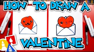 how to draw a valentine