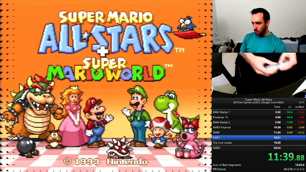  Games - Super Mario All-Stars + Super Mario World