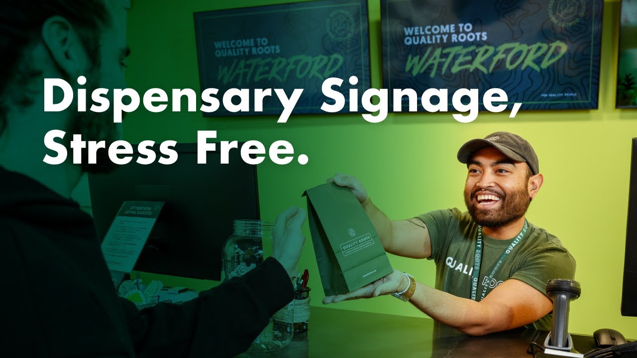 Dispensary Signage, Stress Free