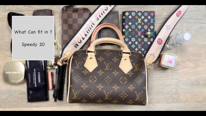 Louis Vuitton Speedy Bandoulière 20 Beige Monogram