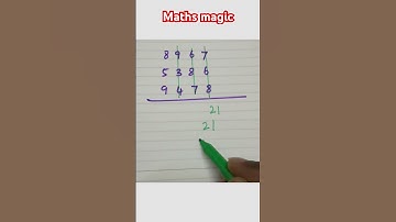 Maths magic tricks #techpandian #shorts #shortvideo #mathstricks