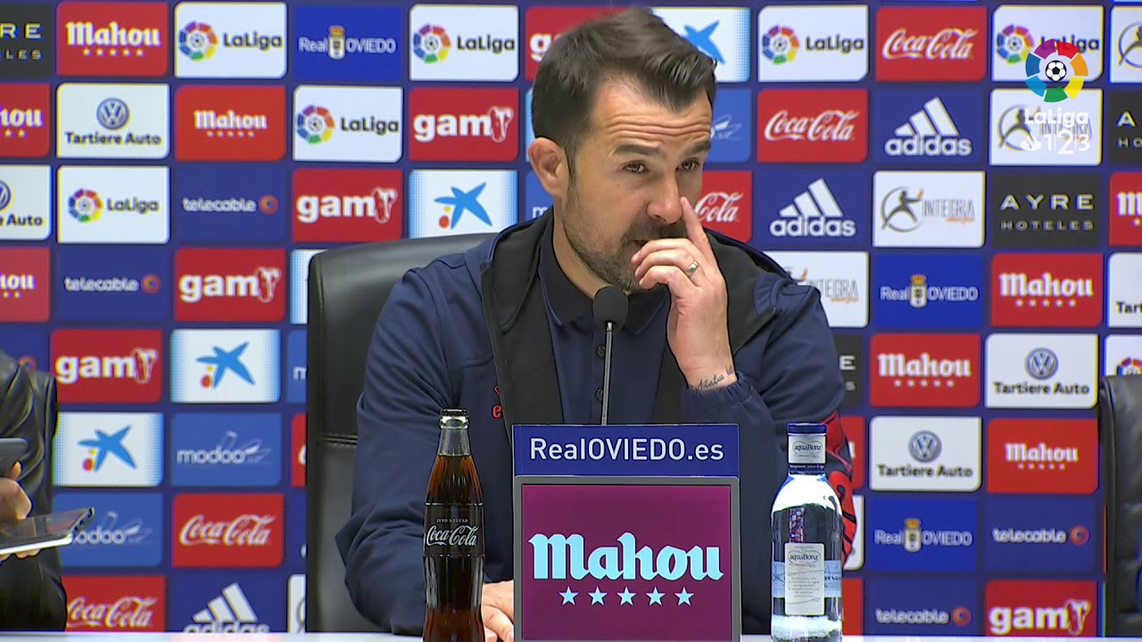 football score Press conference Aritz Lopez Garai Real Oviedo vs CD Numancia (1-0)