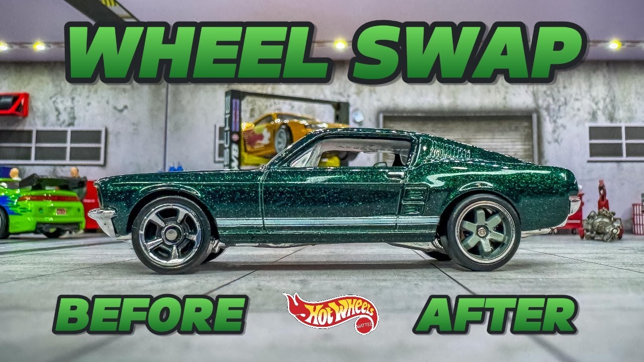 Hot Wheels Custom Wheel Swap Tokyo Drift Mustang - YouTube