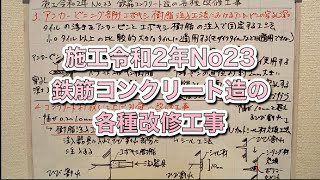 一級建築士　施工　過去問　令和2年第23問 RC造の各種改修工事