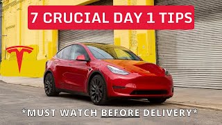 7 CRUCIAL Day 1 Tips | Tesla Model Y