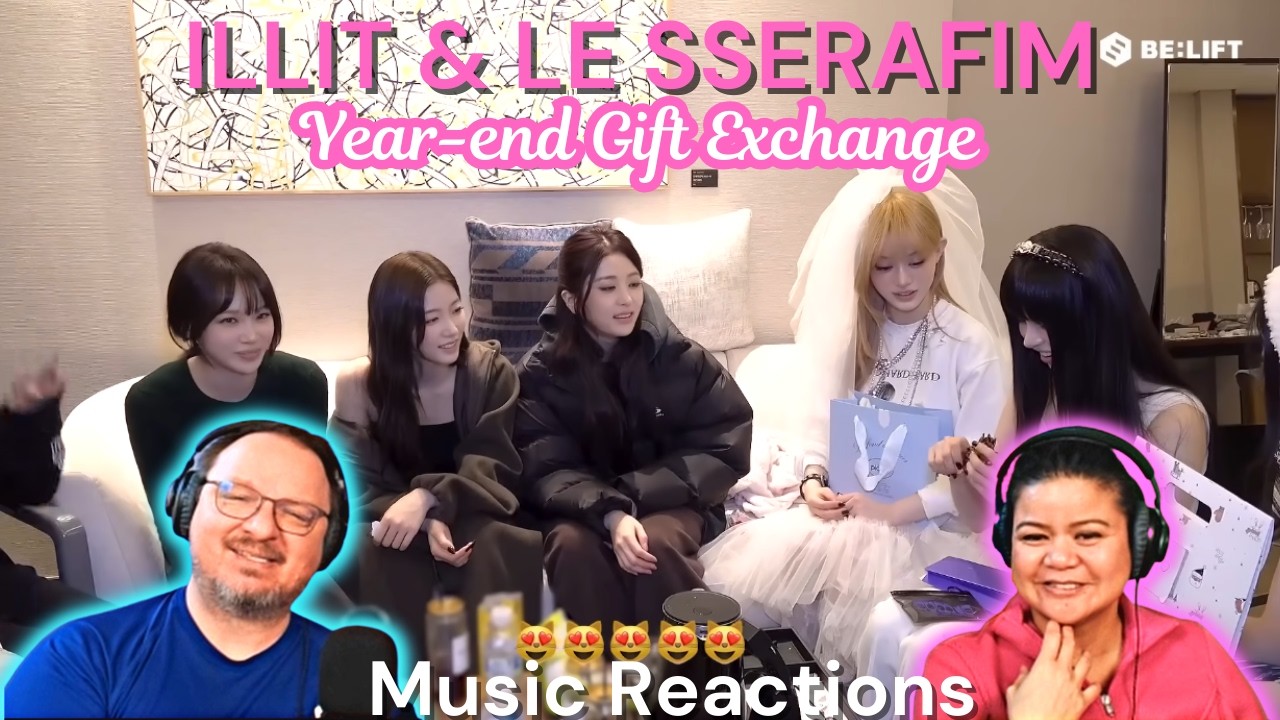 ILLIT и Le Ssearfim проводят время вместе и обмениваются подарками | Реакция пар!