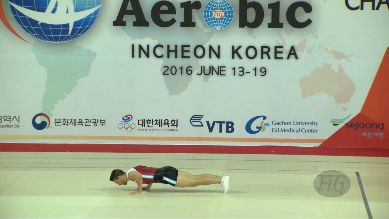 DECKER-BREITEL Maxime (FRA) - 2016 Aerobic Worlds, Incheon (KOR) - Qualifications Individual Men