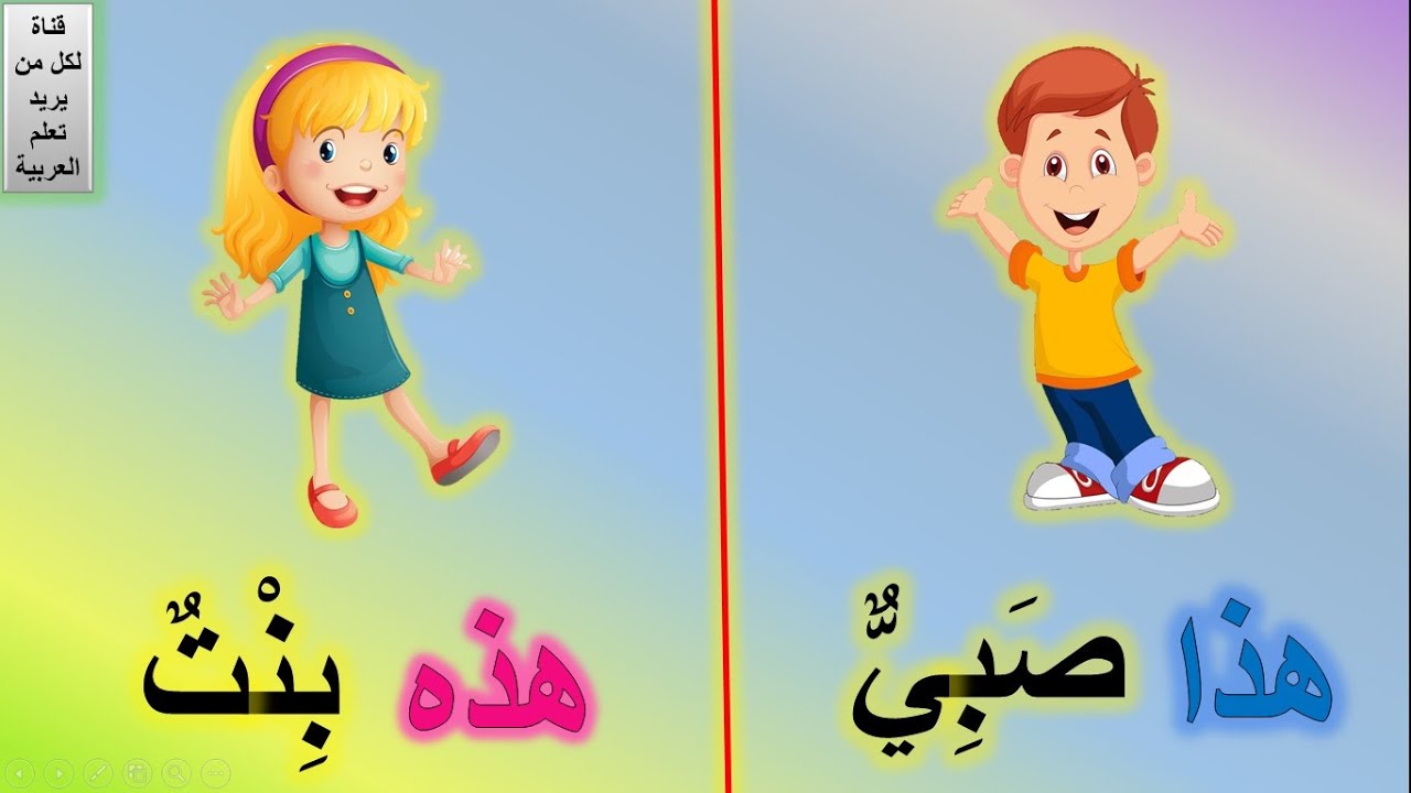 هذا وهذه للاطفال | المذكر و المؤنث | arabic for kids | تدريبات على هذا وهذه