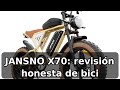 Review completa de la JANSNO X70: análisis real de bici eléctrica