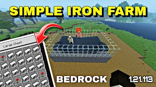 Simple Iron Golem farm ! Easy way... Bedrock version 1.21.113 full explanation in tamil