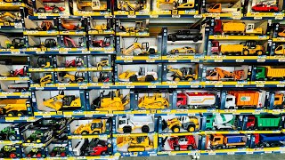 HUGE DISPLAY od Bruder Trucks, Tractors, Excavators at a Toys Shop! Bruder Toys Shop XXL extra long