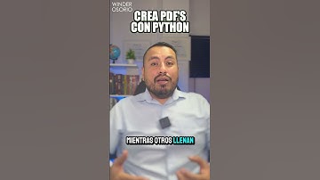 Crea documentos PDF con solo unas líneas de código en Python