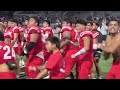 Kahuku red raiders perform haka for sold out st john bosco stadium in california