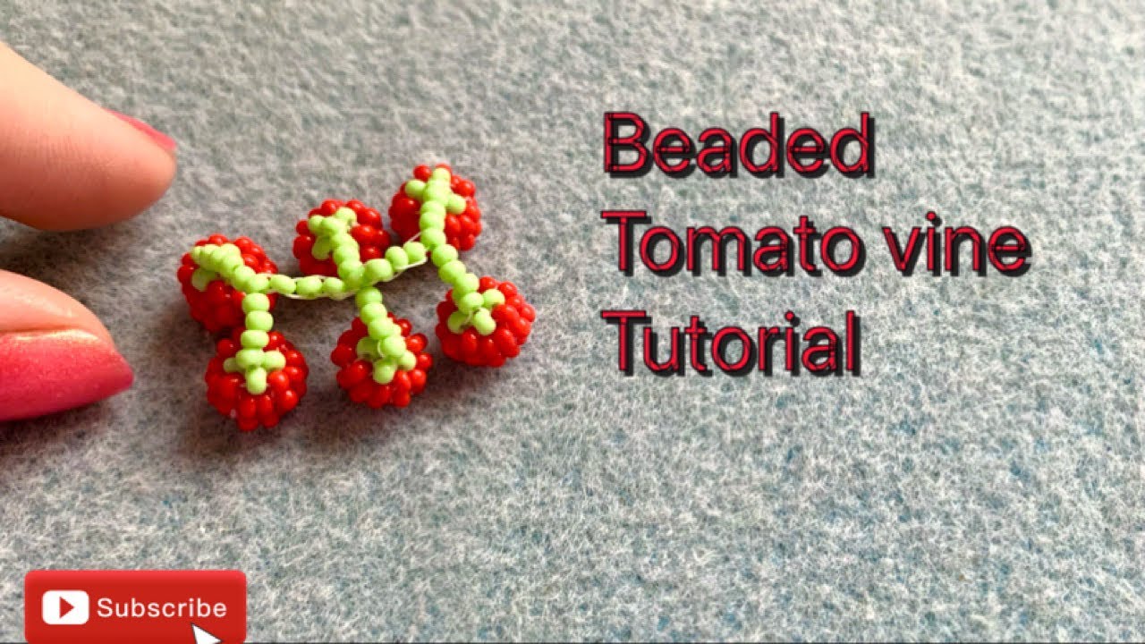 Beaded tomato vine tutorial!