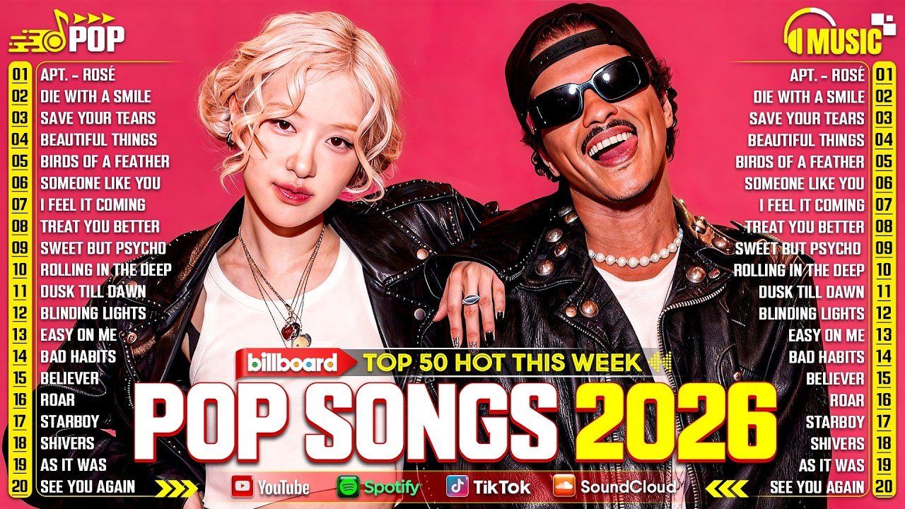 Bruno Mars, Rose, Maroon 5, Rihanna, Lady Gaga, Taylor Swift, The Weeknd, Adele💎Billboard Hot 100