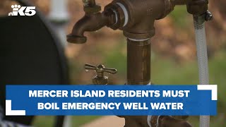 Emergency well water for Mercer Island residents available, must be treated before use