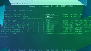 How to Import a Format With MarkMagic on the AS/400 Platform