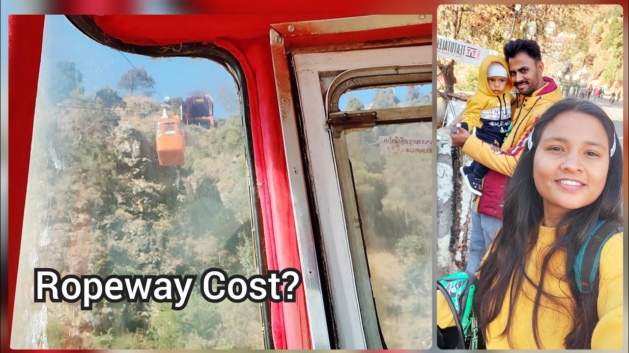 Gun hill ropeway cable car trip 😀 at Mussoorie 😀 YouTube