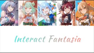 Download lagu Interact Fantasia - Hololive Fantasy (JP 3rd Gen) Lyrics Translation (Rom/Eng/Indo) Color Coded