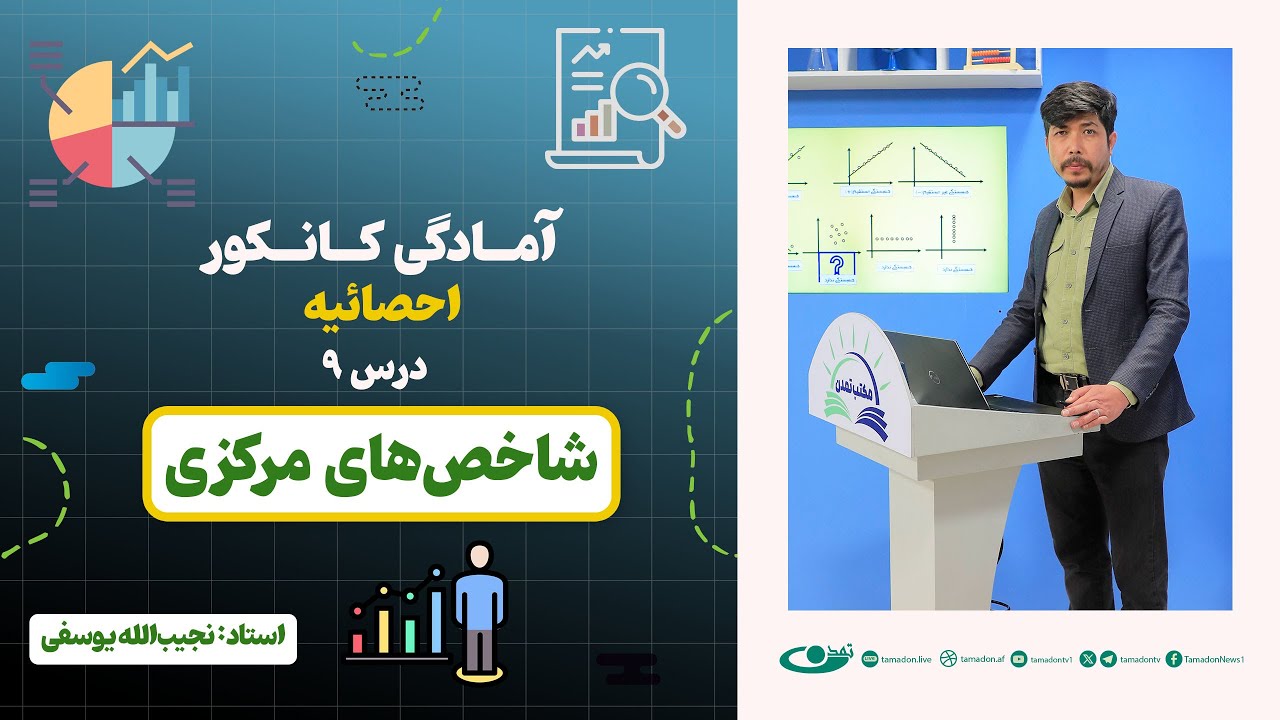 آمادگی کانکور احصائیه|  جلسه نهم: شاخص‌های مرکزی – 1404/02/23