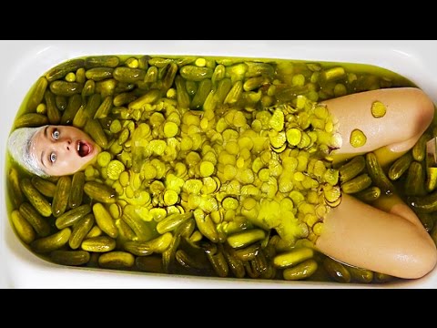 PICKLE BATH CHALLENGE! EWW | NICOLE SKYES - YouTube