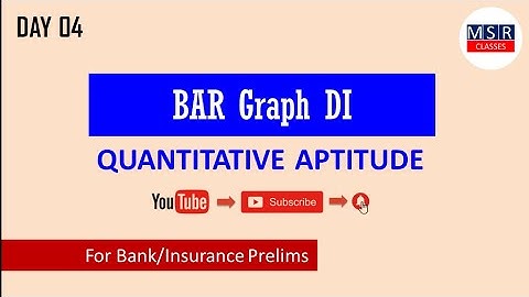 Data Interpretation for Prelims (Bar Graph) || MSR Classes || IBPS, SBI and Insurance Exams