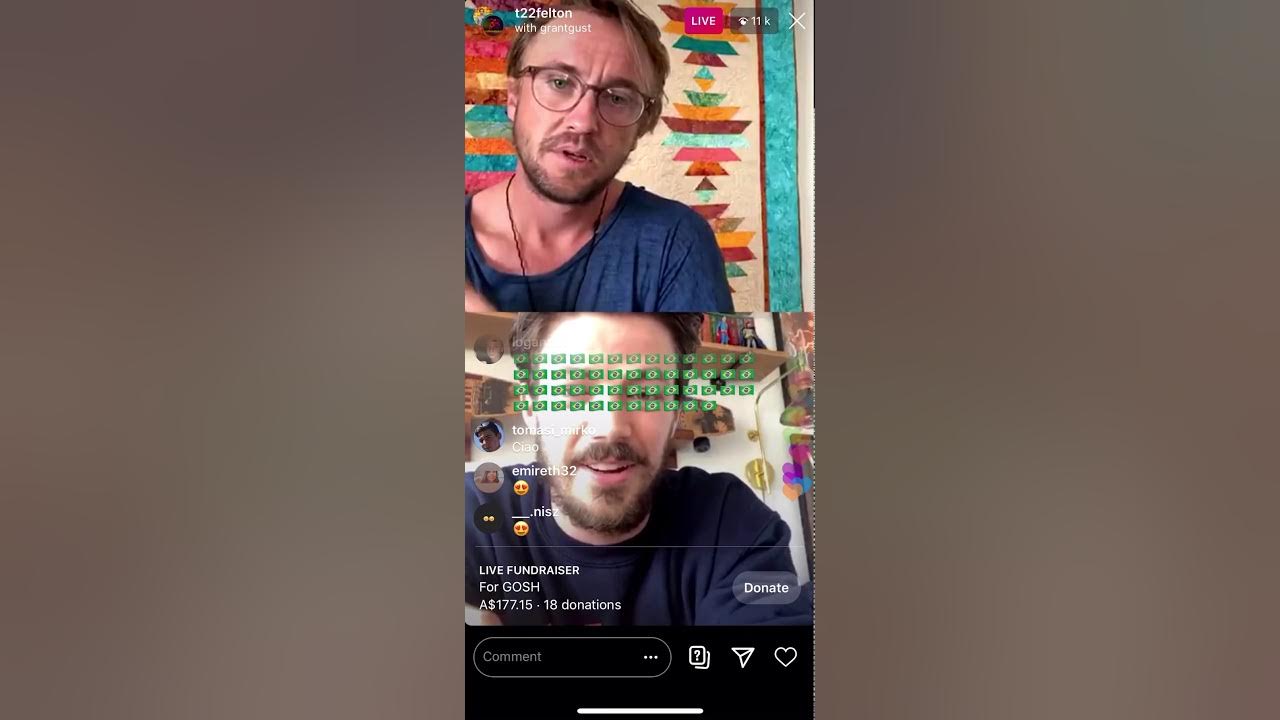 Tom Felton InstaLive with Grant Gustin May 1st 2020 - YouTube