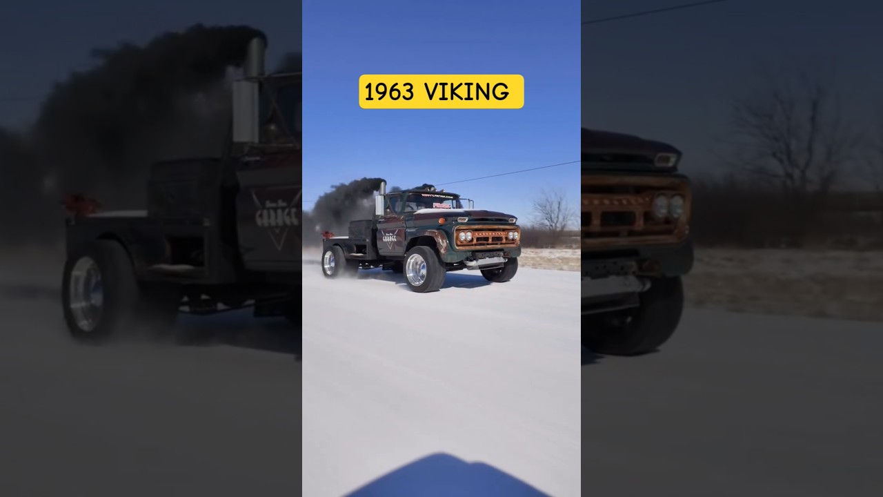 A heavily modified 1960-1963 Chevrolet C60 Viking truck. 