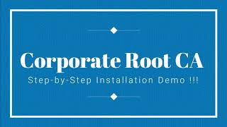 Internal Root CA
