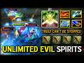 UNLIMITED EVIL SPIRITS MID DEATH PROPHET | Aghs Scepter + Wind Waker Build Truly Can't Be Tamed DotA