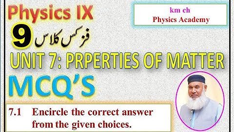 Class 9, MCQ