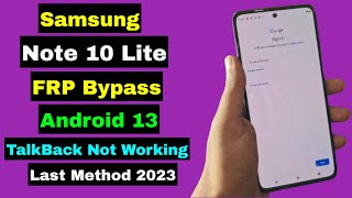 Samsung Note 10 Lite FRP Bypass Android 13 | Samsung Note 10 Lite FRP Unlock 2023 | Last Method